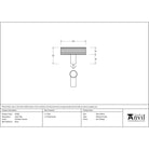 Polished Chrome Judd T-Bar | From The Anvil - Cabinet Knobs - From The Anvil - Yester Home