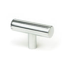 Polished Chrome Judd T-Bar | From The Anvil-Cabinet Knobs-Yester Home