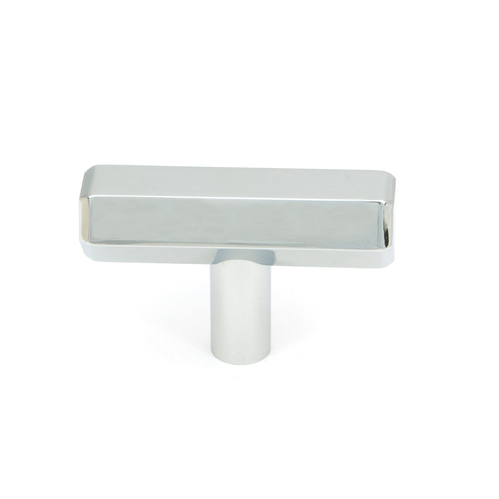 Polished Chrome Kahlo T-Bar | From The Anvil-Cabinet Knobs-Yester Home