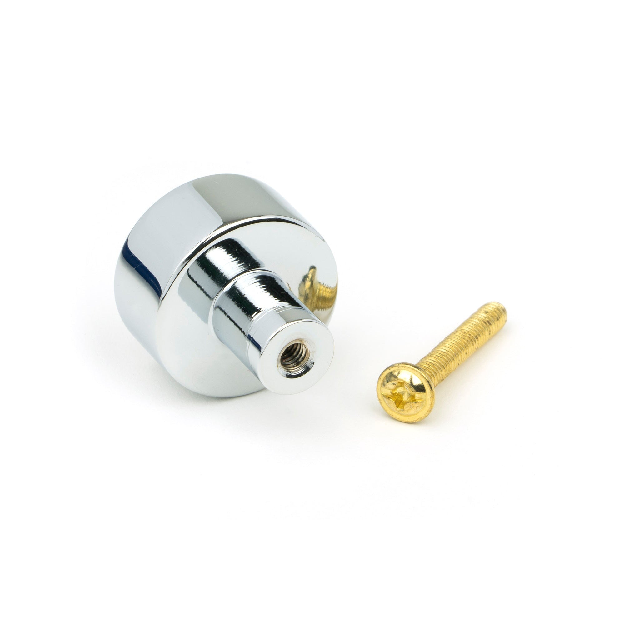 Polished Chrome Kelso Cabinet Knob - 25mm (No rose) | From The Anvil-Cabinet Knobs-Yester Home