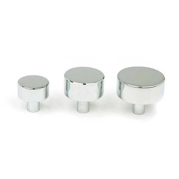 Polished Chrome Kelso Cabinet Knob - 25mm (No rose) | From The Anvil-Cabinet Knobs-Yester Home