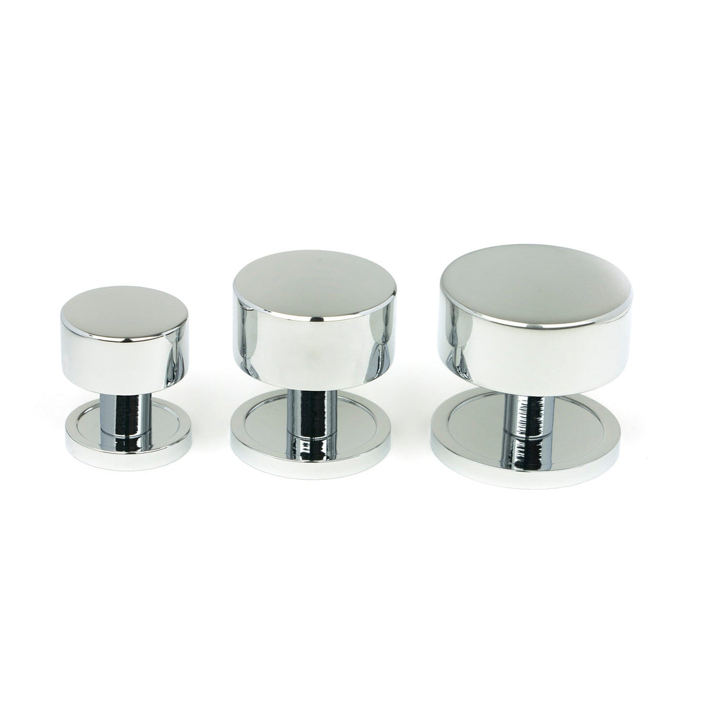 Polished Chrome Kelso Cabinet Knob - 25mm (Plain) | From The Anvil-Cabinet Knobs-Yester Home