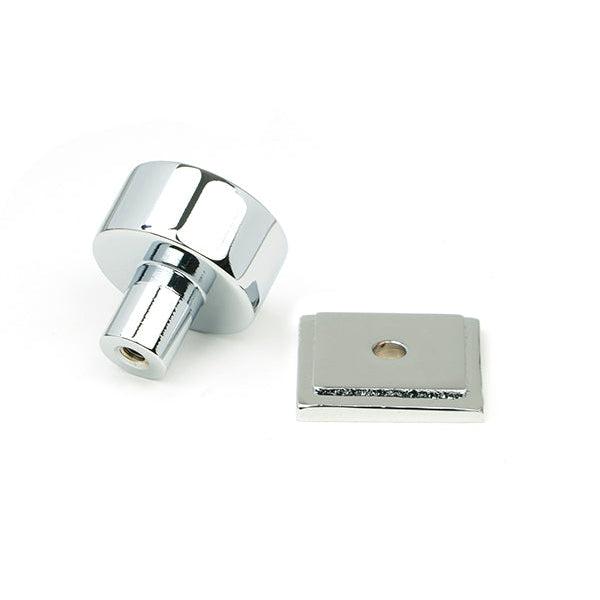 Polished Chrome Kelso Cabinet Knob - 25mm (Square) | From The Anvil-Cabinet Knobs-Yester Home