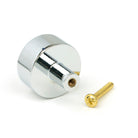 Polished Chrome Kelso Cabinet Knob - 32mm (No rose) | From The Anvil-Cabinet Knobs-Yester Home