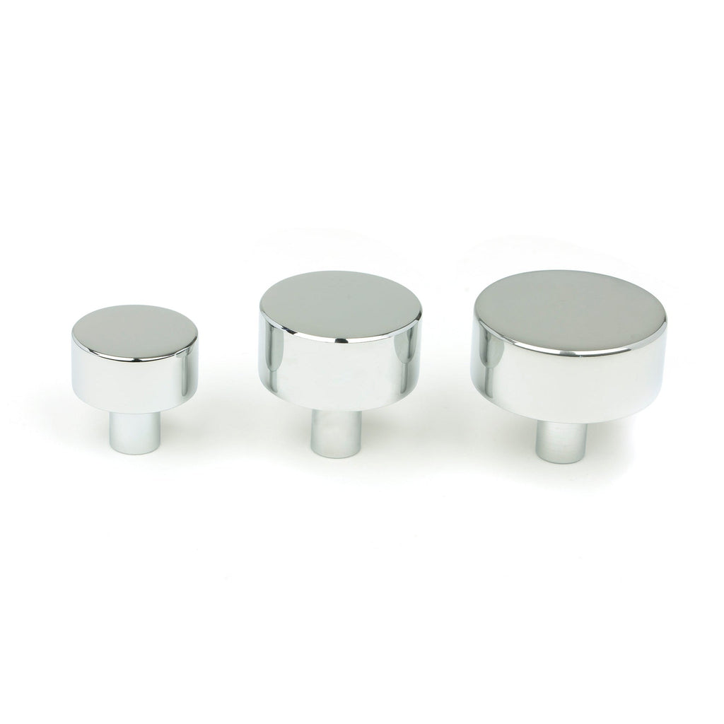 Polished Chrome Kelso Cabinet Knob - 32mm (No rose) | From The Anvil-Cabinet Knobs-Yester Home