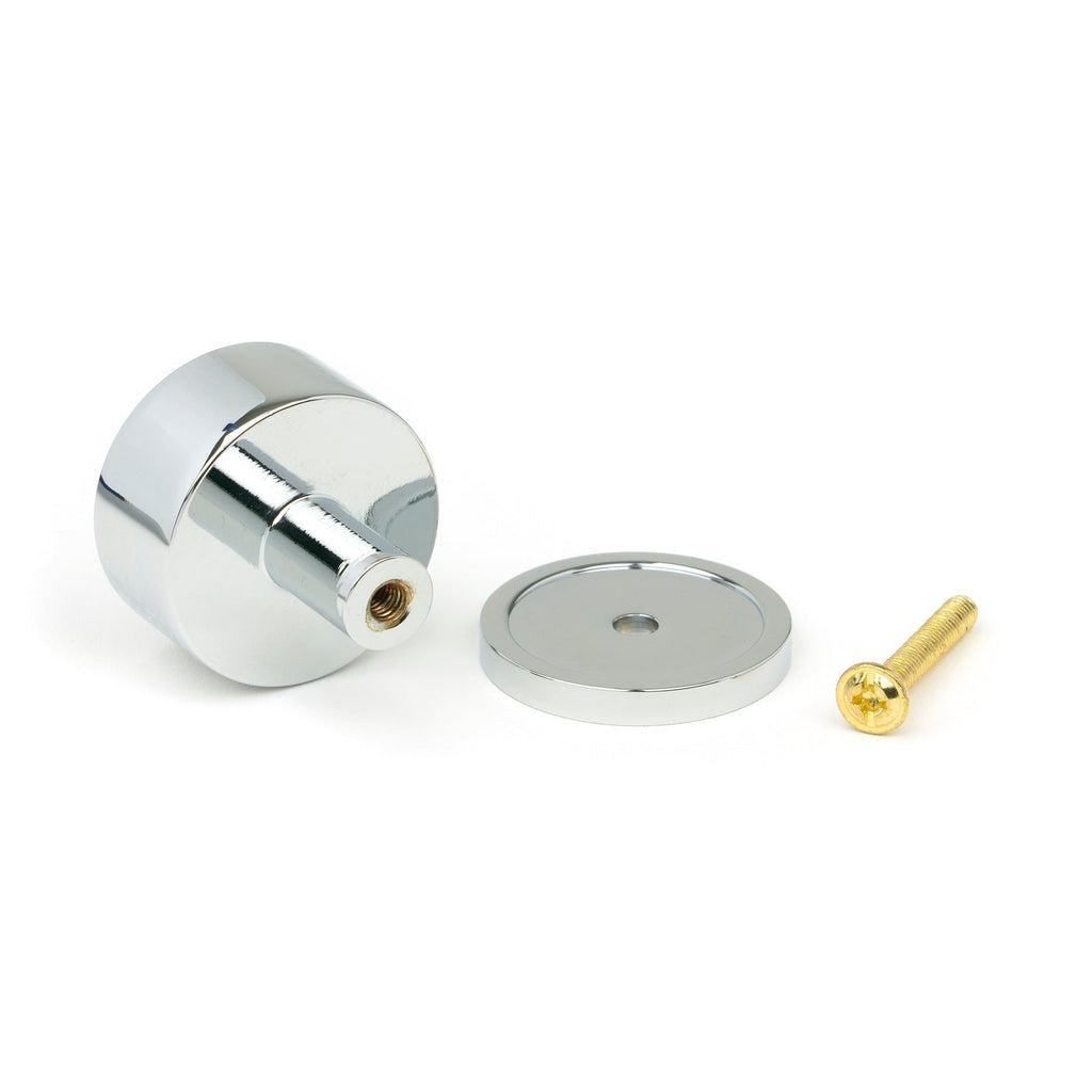 Polished Chrome Kelso Cabinet Knob - 32mm (Plain) | From The Anvil-Cabinet Knobs-Yester Home