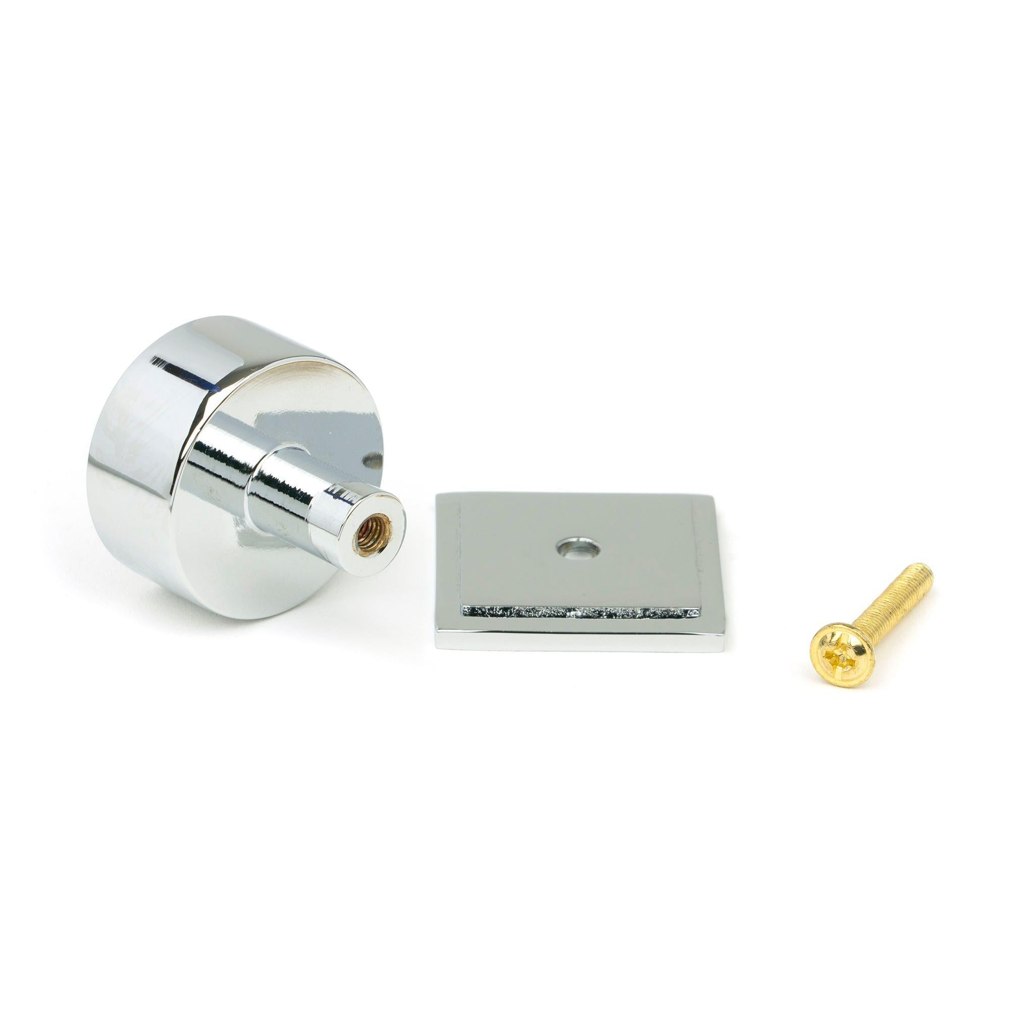 Polished Chrome Kelso Cabinet Knob - 32mm (Square) | From The Anvil - Cabinet Knobs - From The Anvil - Yester Home