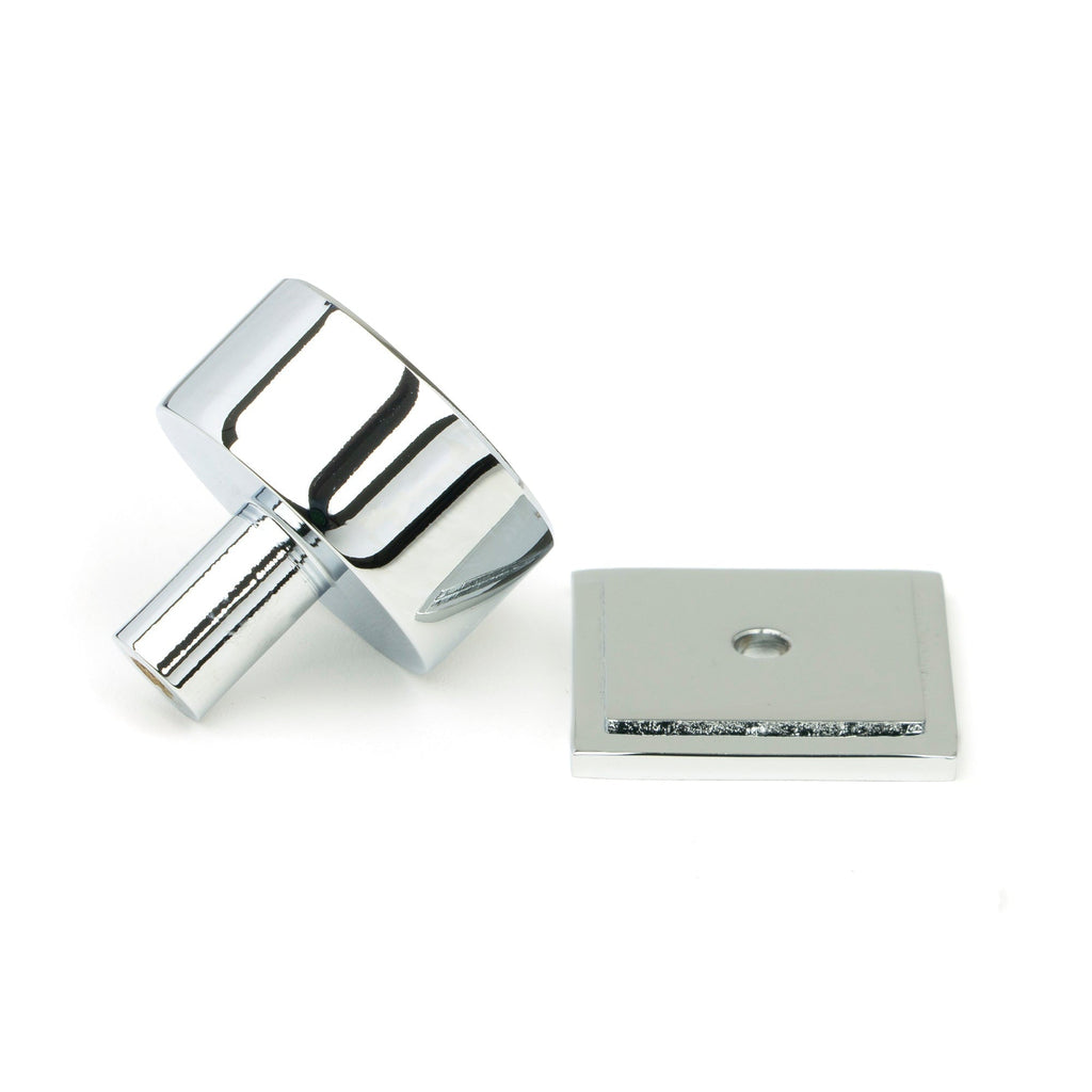 Polished Chrome Kelso Cabinet Knob - 32mm (Square) | From The Anvil-Cabinet Knobs-Yester Home