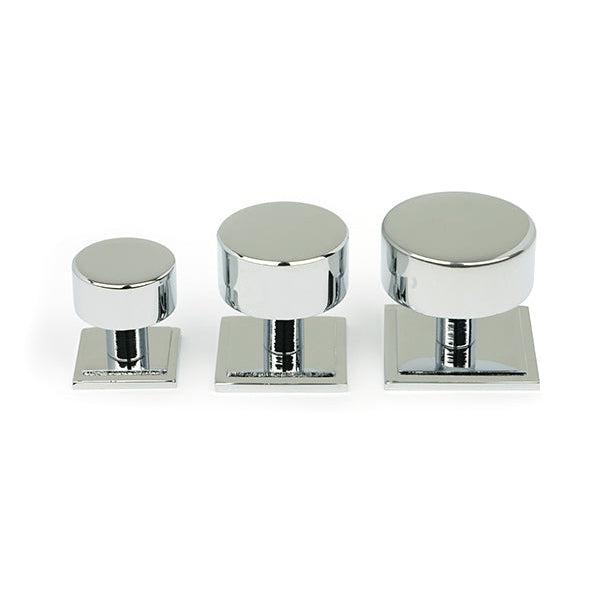 Polished Chrome Kelso Cabinet Knob - 32mm (Square) | From The Anvil-Cabinet Knobs-Yester Home