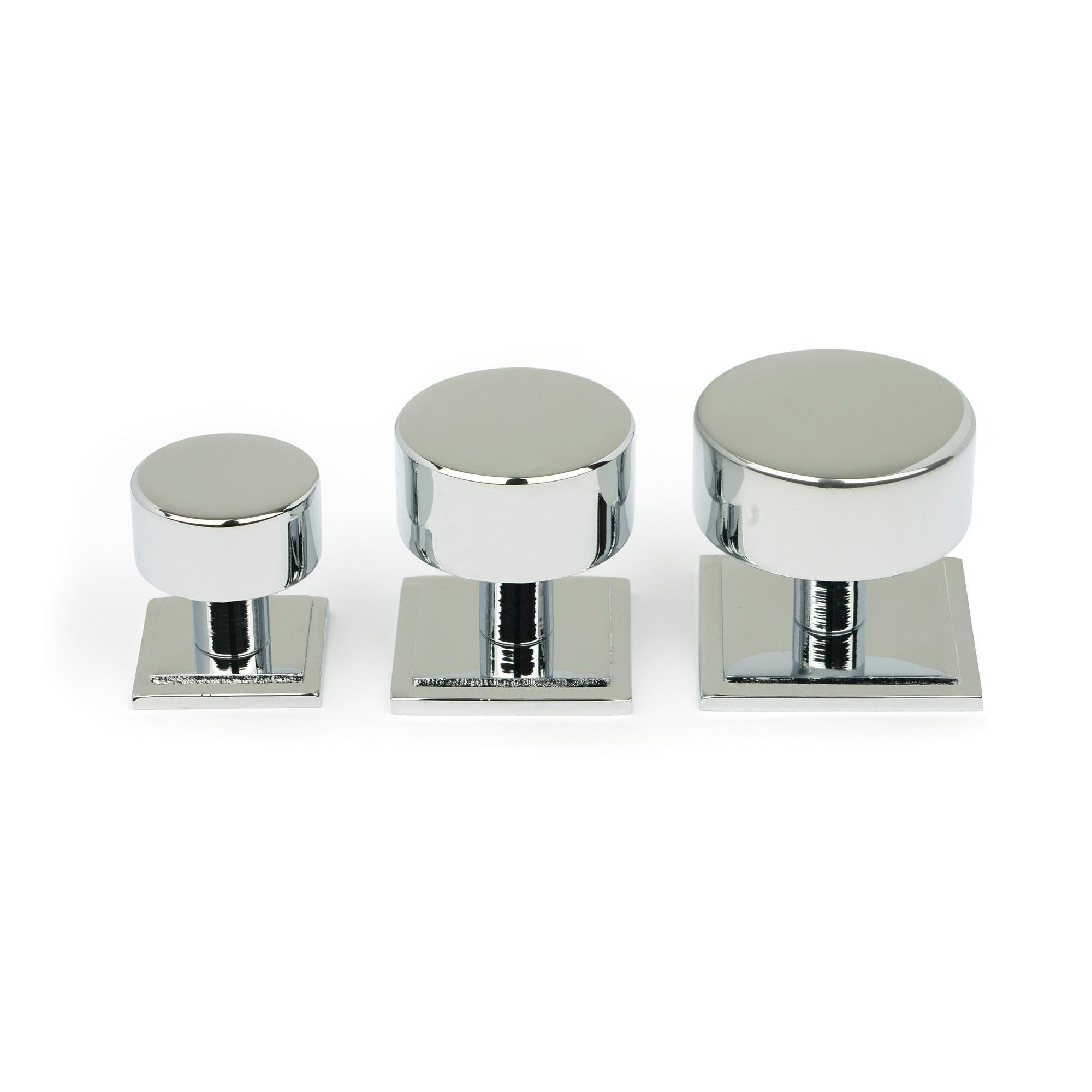 Polished Chrome Kelso Cabinet Knob - 38mm (Square) | From The Anvil - Cabinet Knobs - From The Anvil - Yester Home