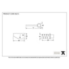 Polished Chrome Key-Flush Sash Stop | From The Anvil-Sash Stops-Yester Home