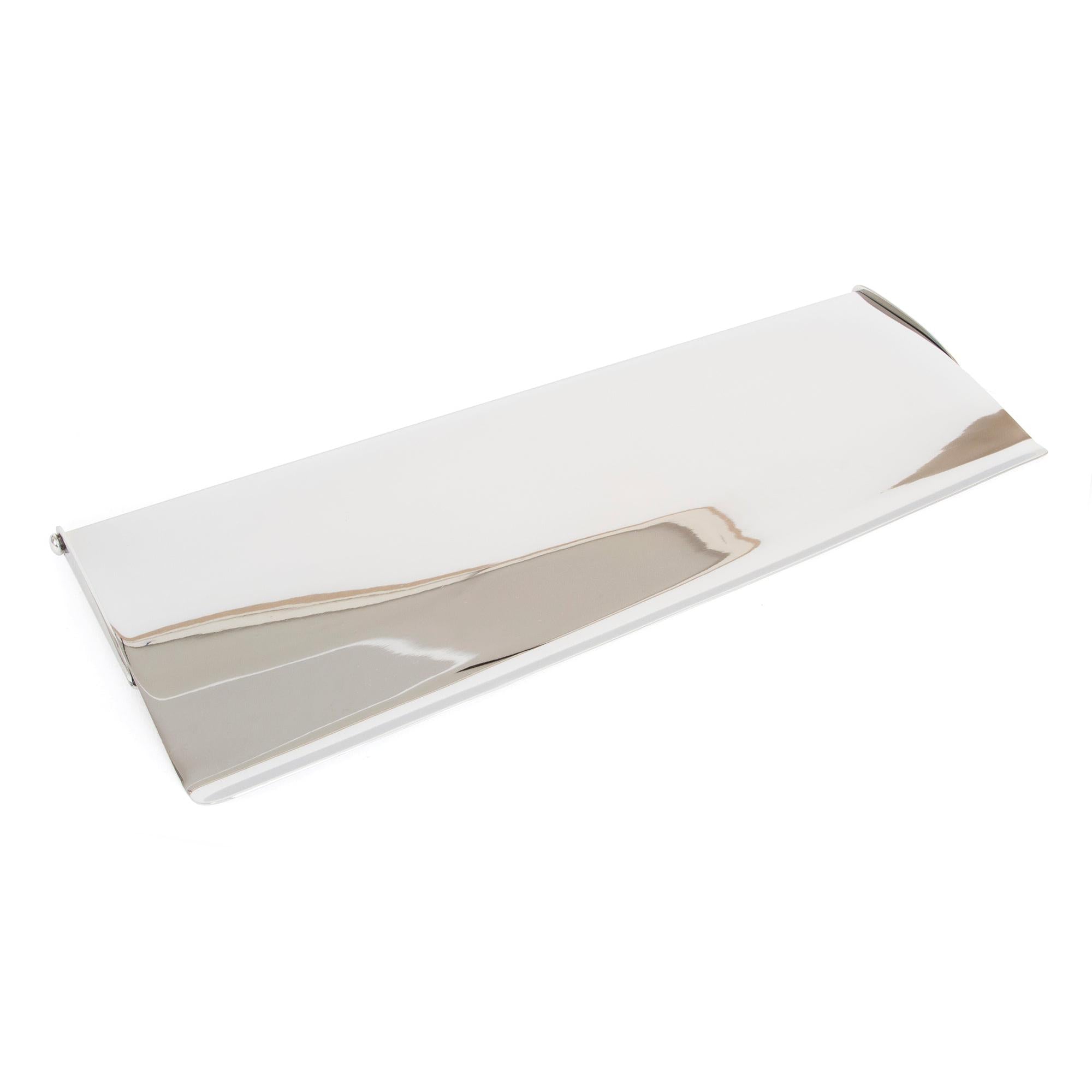 Polished Chrome Large Letter Plate Cover | From The Anvil - Letter Plate Covers - From The Anvil - Yester Home