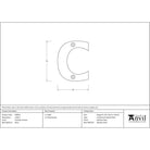 Polished Chrome Letter C | From The Anvil - Letters - From The Anvil - Yester Home