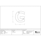 Polished Chrome Letter G | From The Anvil - Letters - From The Anvil - Yester Home