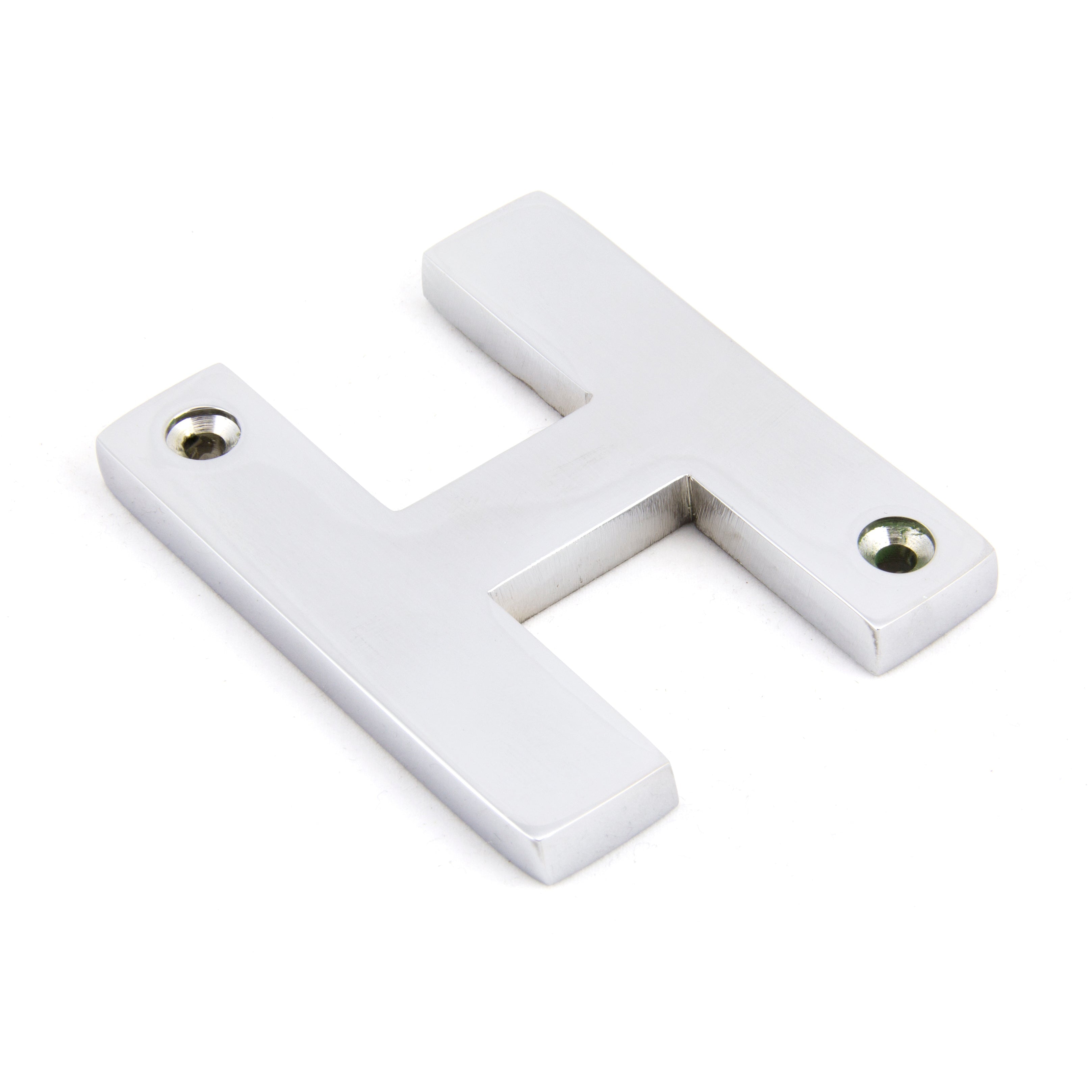 Polished Chrome Letter H | From The Anvil-Letters-Yester Home