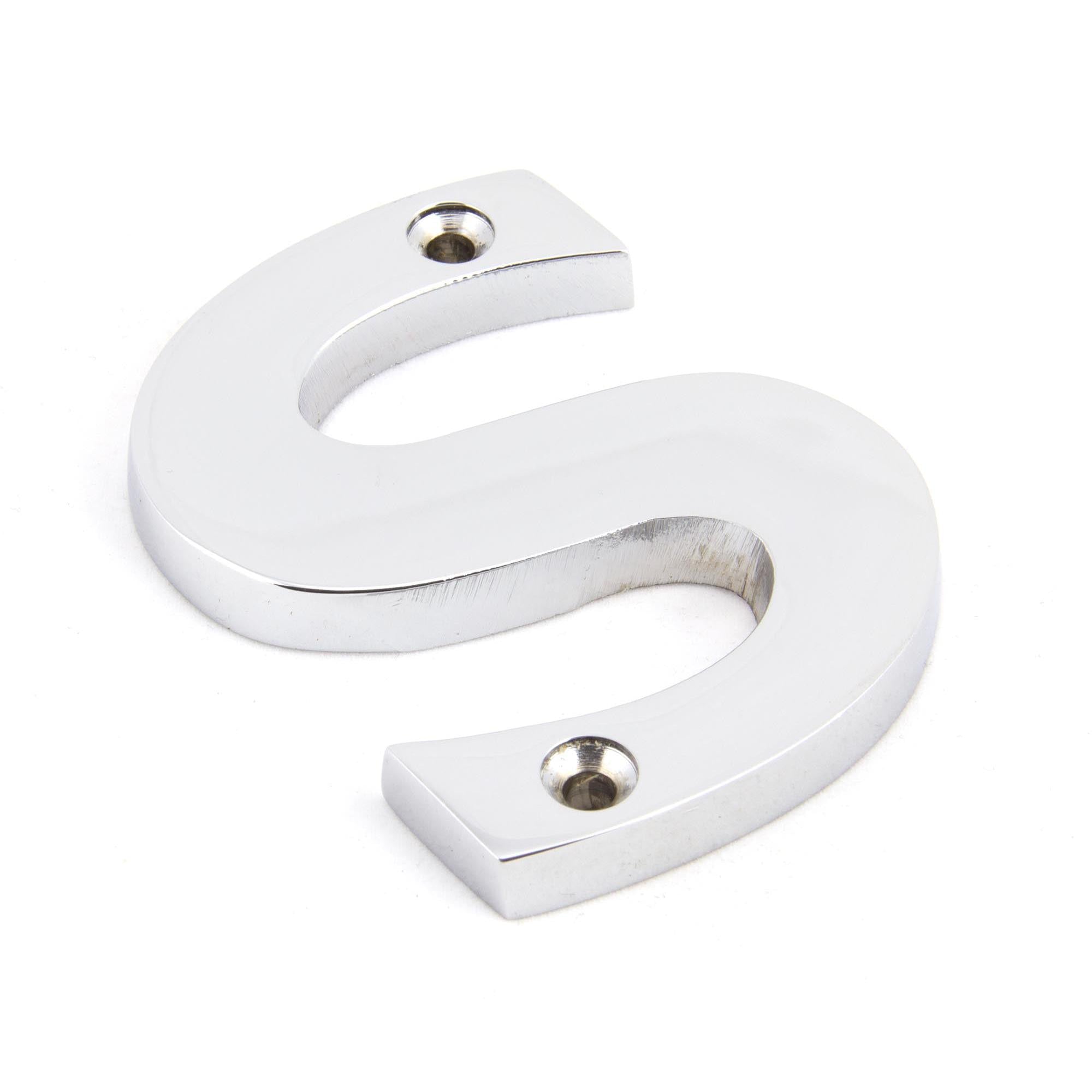 Polished Chrome Letter S | From The Anvil - Letters - From The Anvil - Yester Home