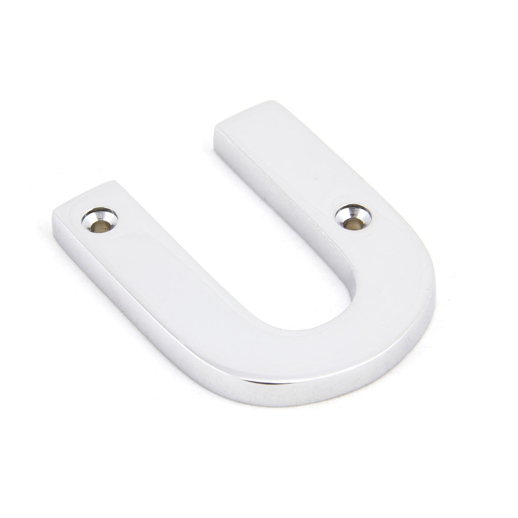 Polished Chrome Letter U | From The Anvil - Letters - From The Anvil - Yester Home