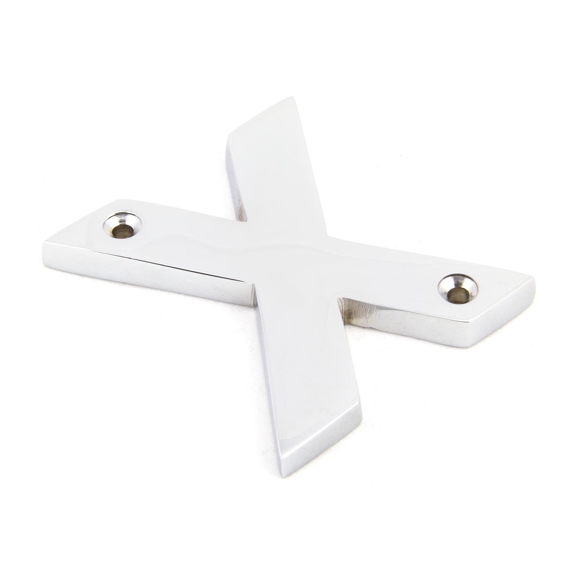 Polished Chrome Letter X | From The Anvil - Letters - From The Anvil - Yester Home