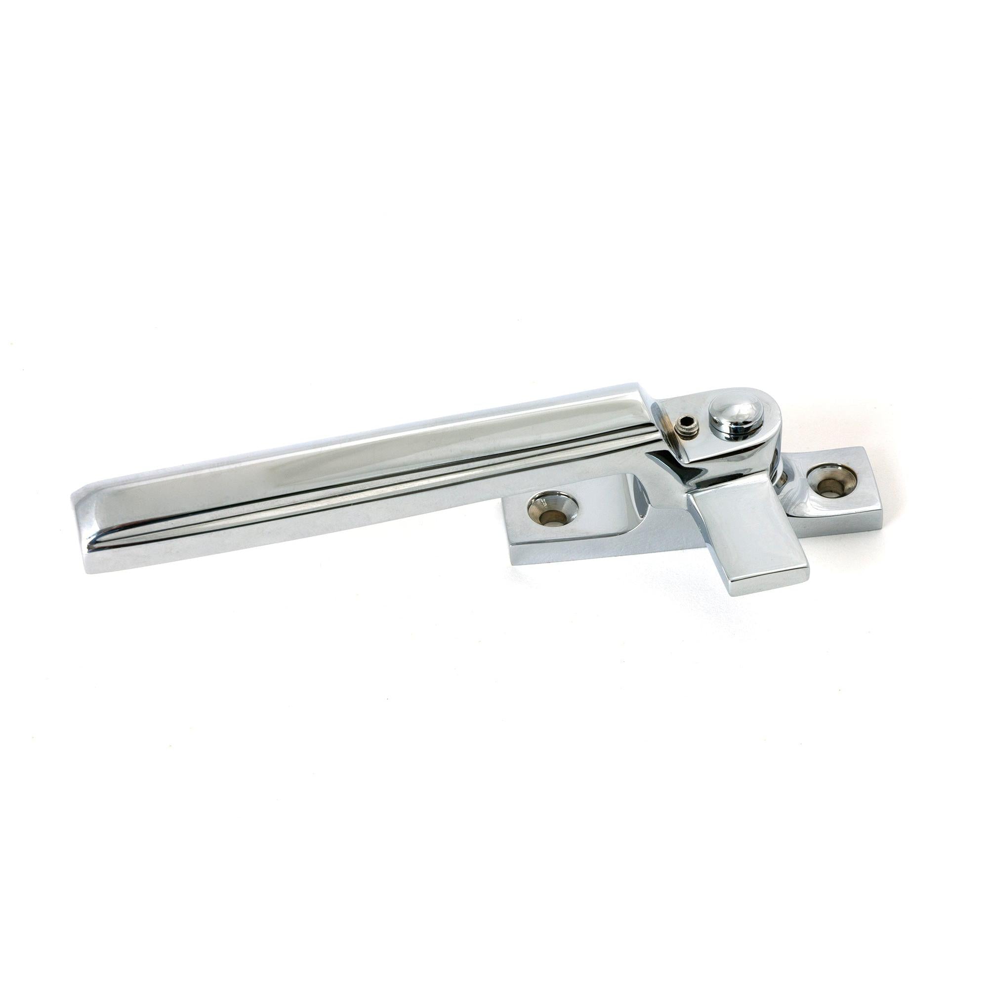Polished Chrome Locking Art Deco Fastener - LH - Locking Fasteners - From The Anvil - Yester Home