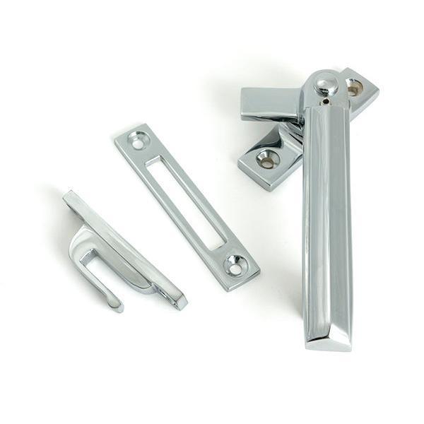 Polished Chrome Locking Art Deco Fastener - RH - Locking Fasteners - From The Anvil - Yester Home