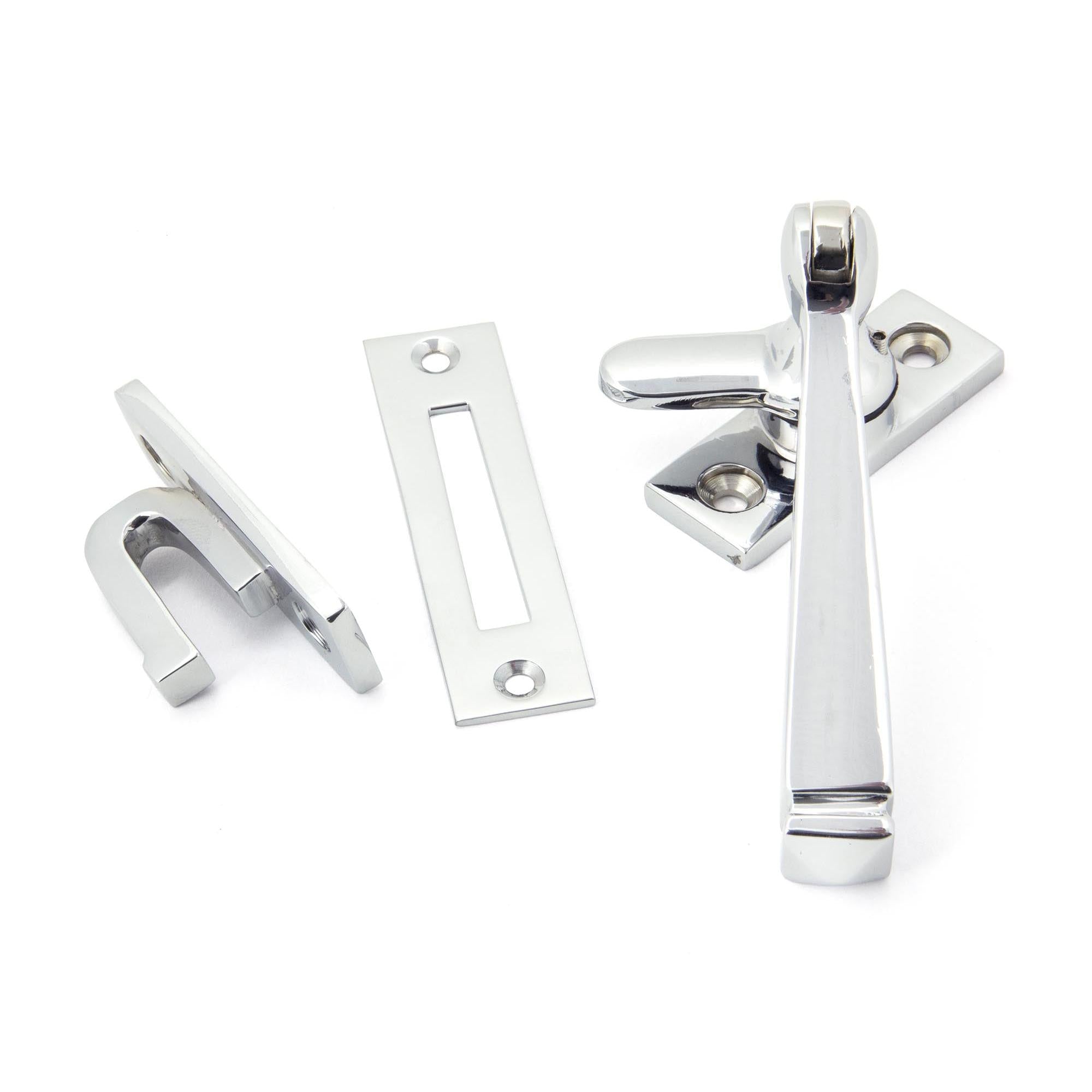 Polished Chrome Locking Avon Fastener | From The Anvil - Locking Fasteners - From The Anvil - Yester Home
