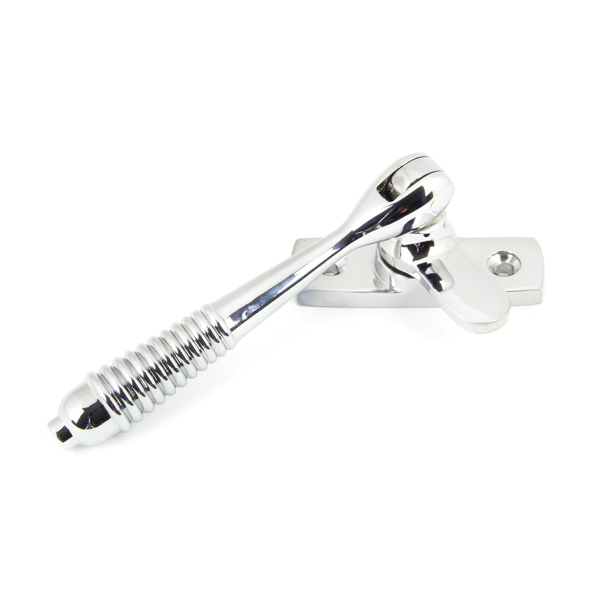 Polished Chrome Locking Reeded Fastener | From The Anvil - Locking Fasteners - From The Anvil - Yester Home