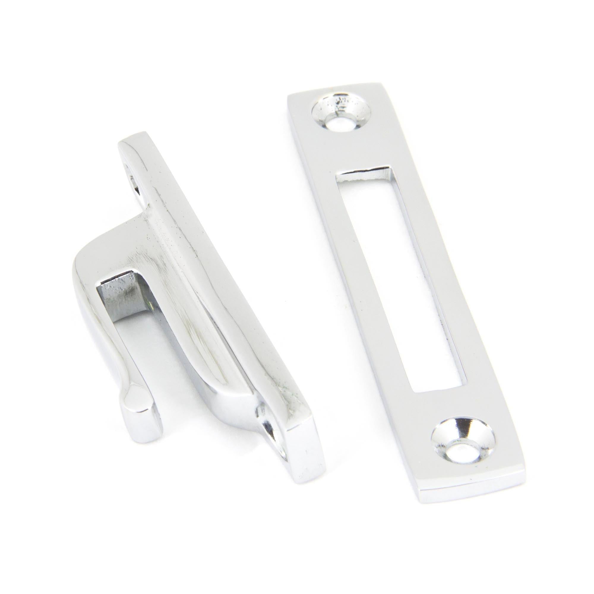 Polished Chrome Locking Reeded Fastener | From The Anvil - Locking Fasteners - From The Anvil - Yester Home