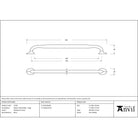 Polished Chrome Moore Pull Handle - Large - Pull Handles - From The Anvil - Yester Home