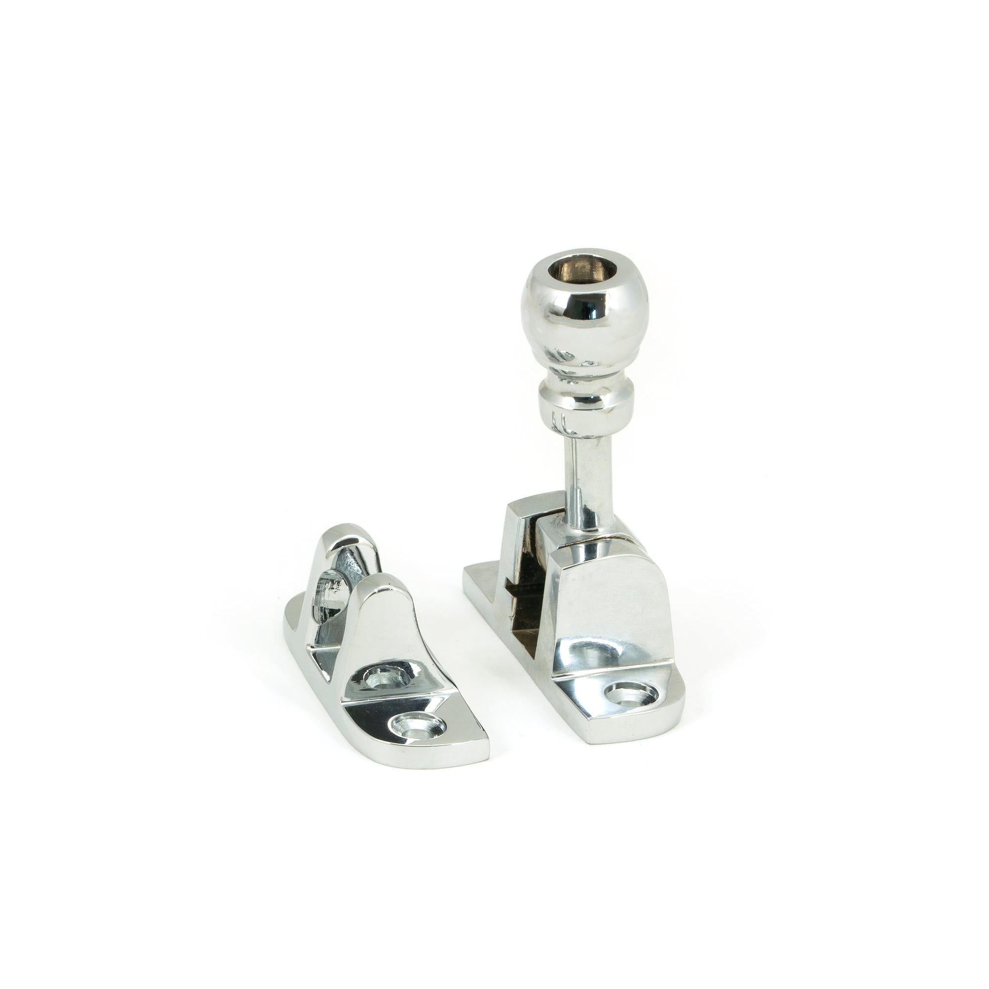 Polished Chrome Mushroom Brighton Fastener (Radiused) | From The Anvil - Fasteners - From The Anvil - Yester Home