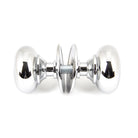 Polished Chrome Mushroom Mortice/Rim Knob Set | From The Anvil - Mortice Knobs - From The Anvil - Yester Home