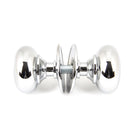Polished Chrome Mushroom Mortice/Rim Knob Set | From The Anvil-Mortice Knobs-Yester Home