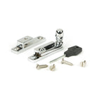 Polished Chrome Mushroom Quadrant Fastener - Narrow | From The Anvil - Quadrant Fasteners - From The Anvil - Yester Home