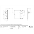 Polished Chrome Newbury Lever Euro Lock Set | From The Anvil-Lever Euro-Yester Home