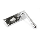 Polished Chrome Newbury Lever Euro Lock Set | From The Anvil - Lever Euro - From The Anvil - Yester Home