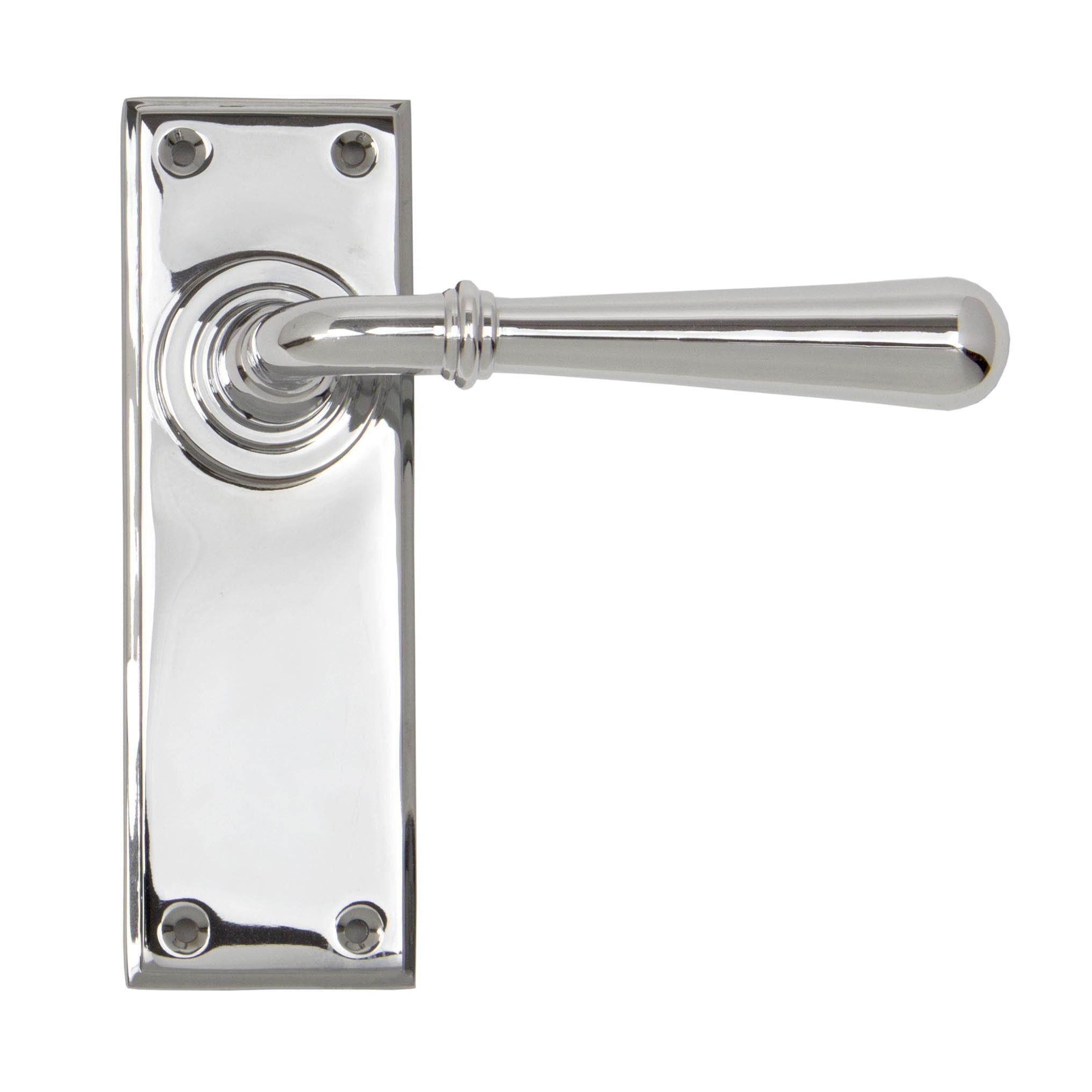 Polished Chrome Newbury Lever Latch Set | From The Anvil - Lever Latch - From The Anvil - Yester Home