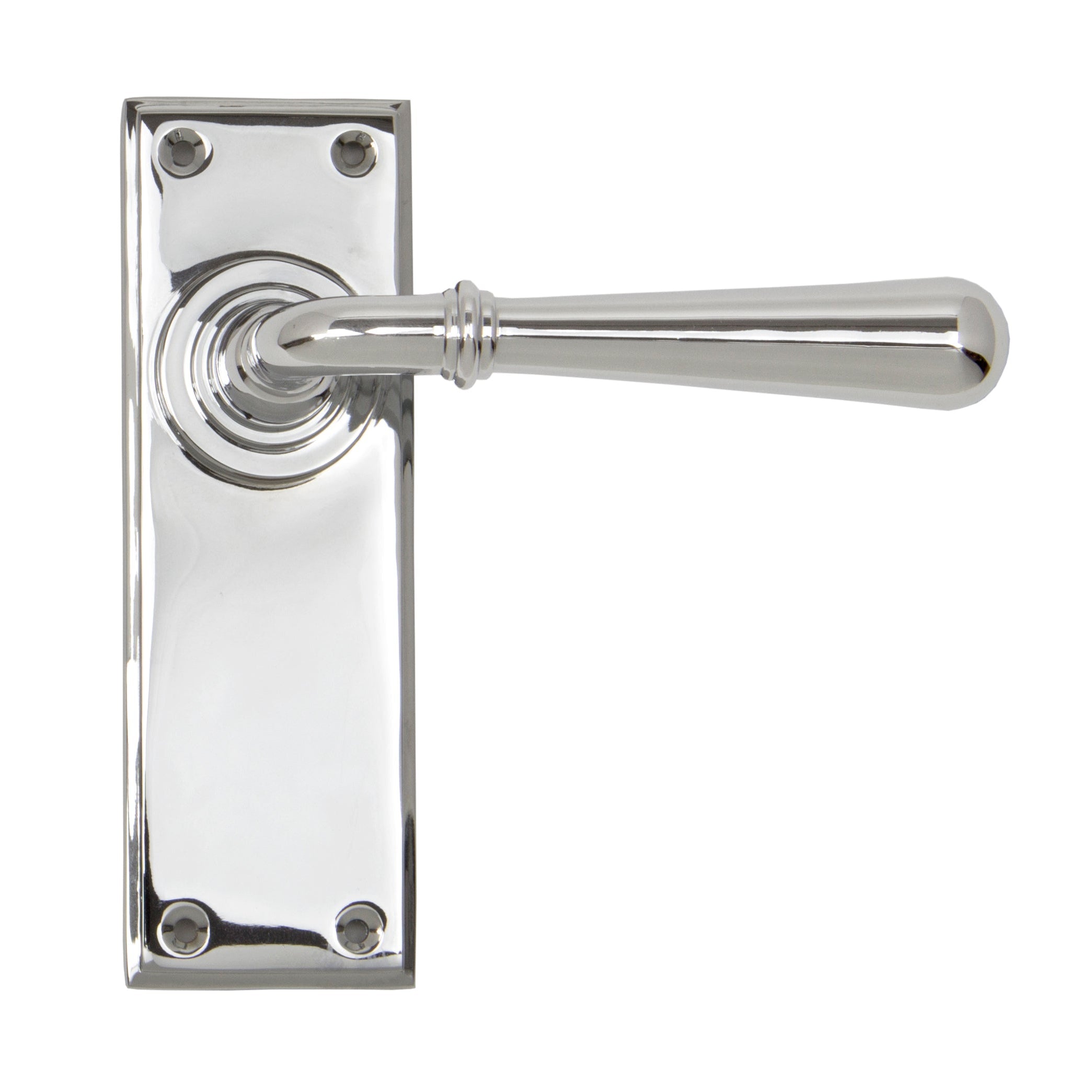 Polished Chrome Newbury Lever Latch Set | From The Anvil-Lever Latch-Yester Home