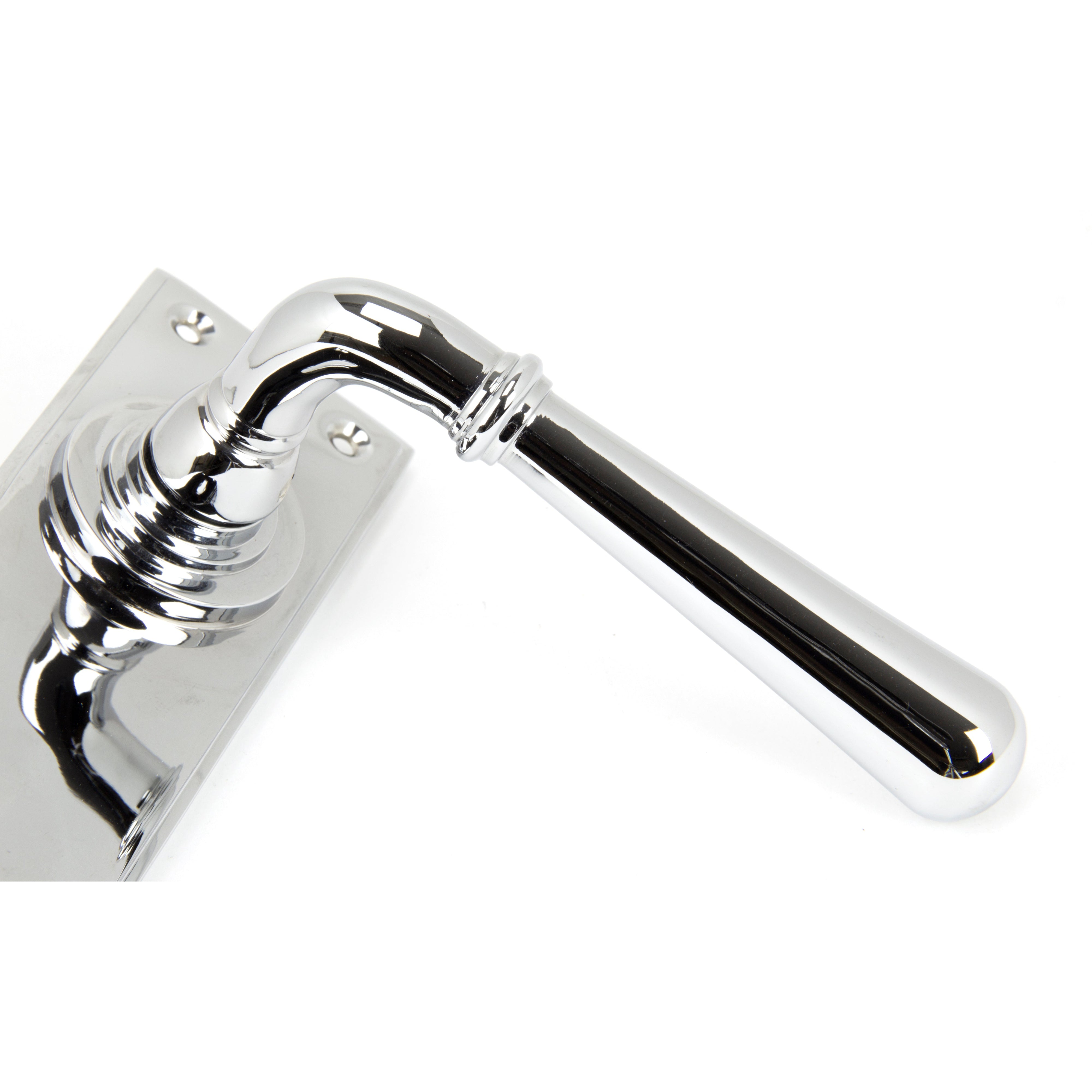 Polished Chrome Newbury Lever Lock Set | From The Anvil-Lever Lock-Yester Home