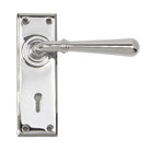 Polished Chrome Newbury Lever Lock Set | From The Anvil - Lever Lock - From The Anvil - Yester Home