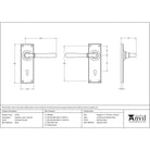 Polished Chrome Newbury Lever Lock Set | From The Anvil - Lever Lock - From The Anvil - Yester Home