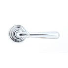 Polished Chrome Newbury Lever on Rose Set (Art Deco) - Unsprung | From The Anvil - Concealed - From The Anvil - Yester Home