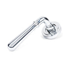 Polished Chrome Newbury Lever on Rose Set (Art Deco) - Unsprung | From The Anvil-Concealed-Yester Home
