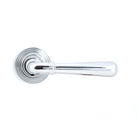 Polished Chrome Newbury Lever on Rose Set (Beehive) - Unsprung | From The Anvil-Concealed-Yester Home
