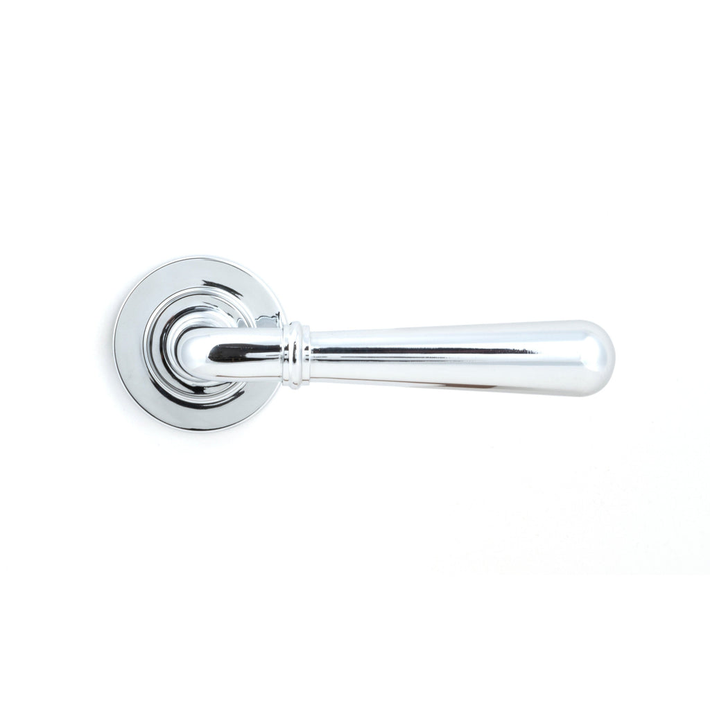 Polished Chrome Newbury Lever on Rose Set (Plain) | From The Anvil-Concealed-Yester Home