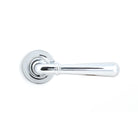 Polished Chrome Newbury Lever on Rose Set (Plain) - Unsprung | From The Anvil - Concealed - From The Anvil - Yester Home