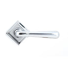 Polished Chrome Newbury Lever on Rose Set (Square) | From The Anvil - Concealed - From The Anvil - Yester Home