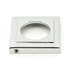 Polished Chrome Newbury Lever on Rose Set (Square) - Unsprung | From The Anvil-Concealed-Yester Home