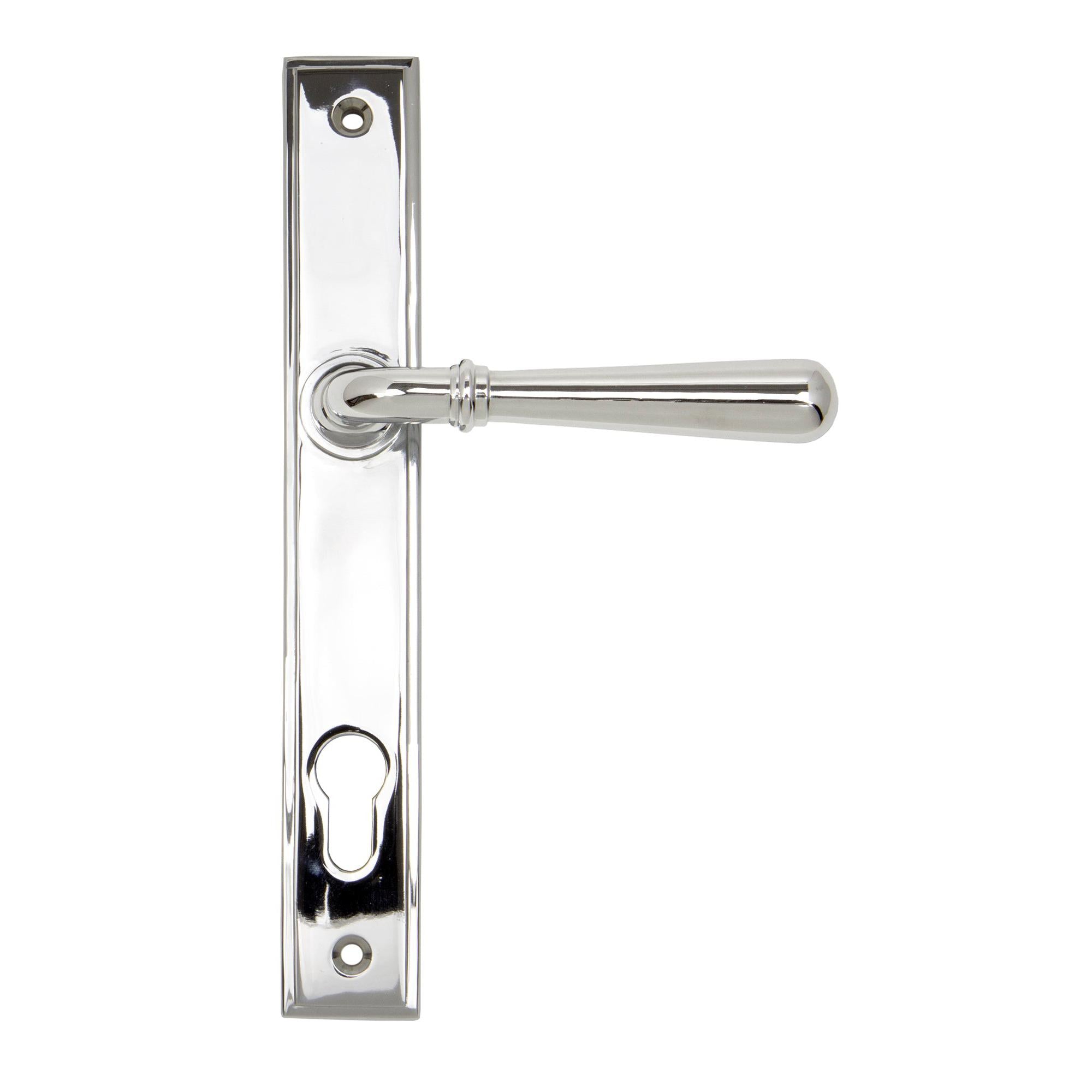Polished Chrome Newbury Slimline Lever Espag. Lock Set | From The Anvil - Espagnolette - From The Anvil - Yester Home
