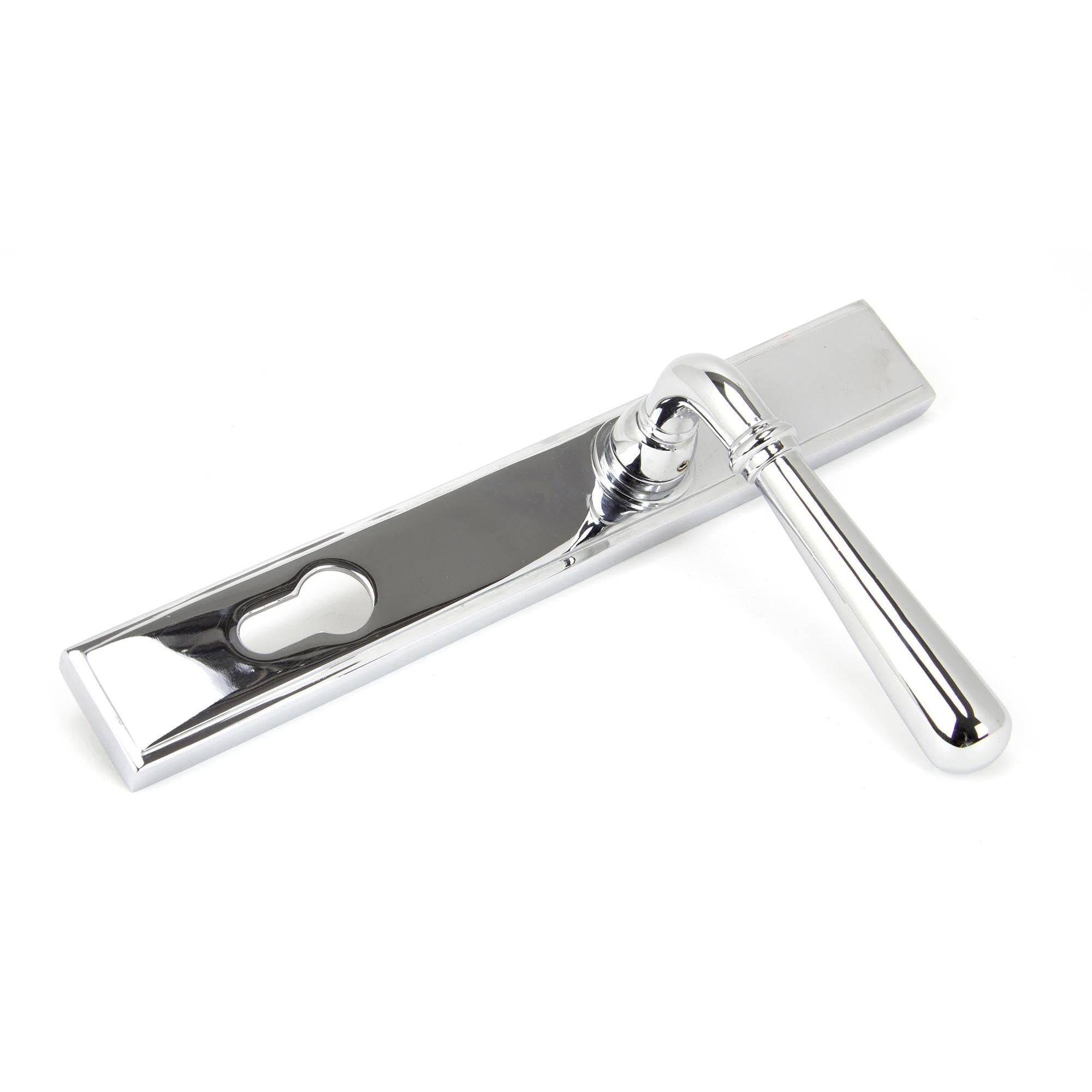 Polished Chrome Newbury Slimline Lever Espag. Lock Set | From The Anvil - Espagnolette - From The Anvil - Yester Home
