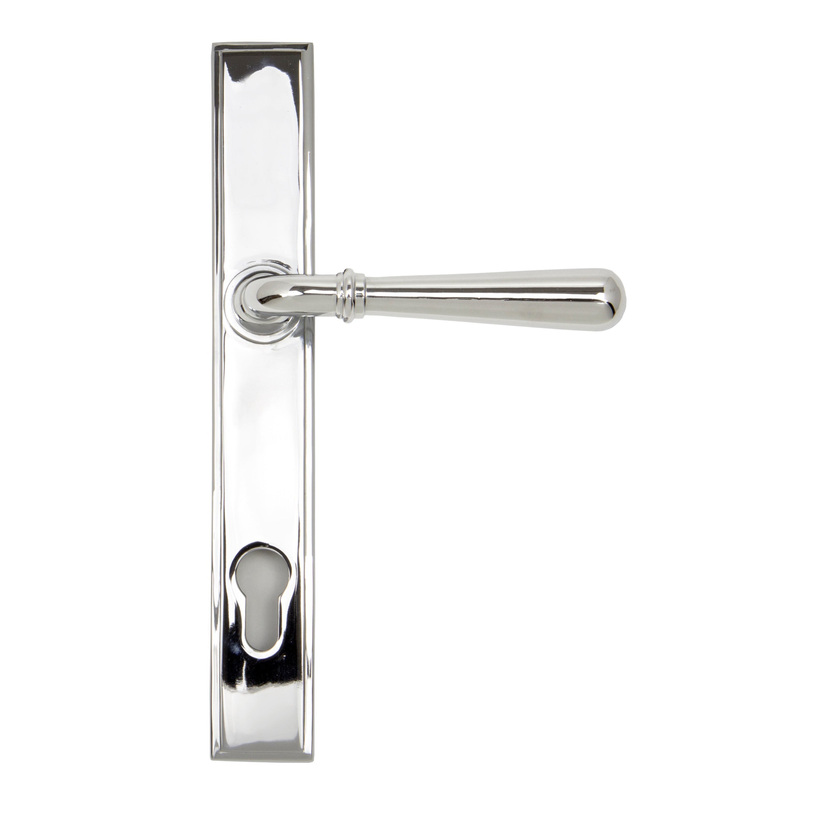 Polished Chrome Newbury Slimline Lever Espag. Lock Set | From The Anvil-Espagnolette-Yester Home