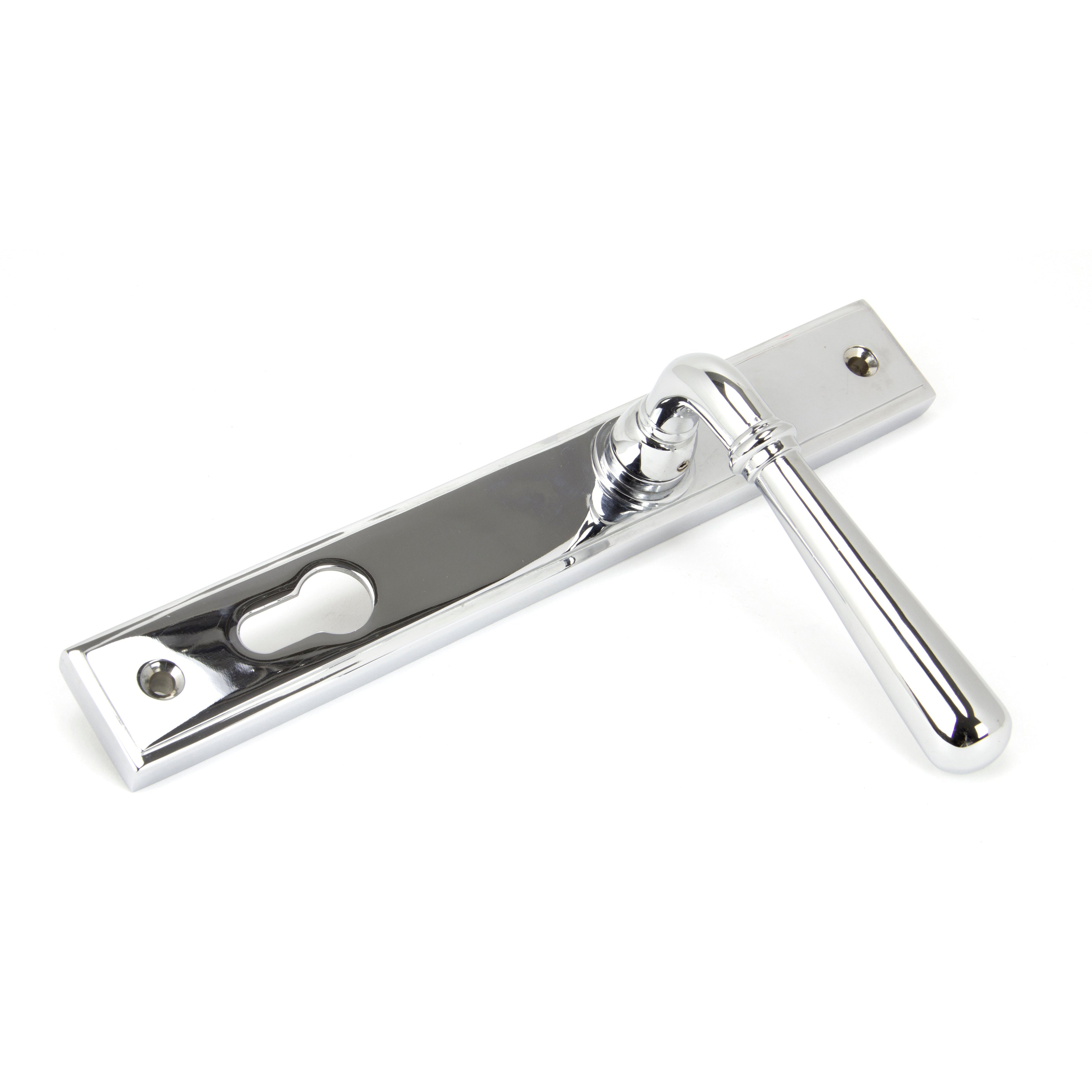 Polished Chrome Newbury Slimline Lever Espag. Lock Set | From The Anvil-Espagnolette-Yester Home